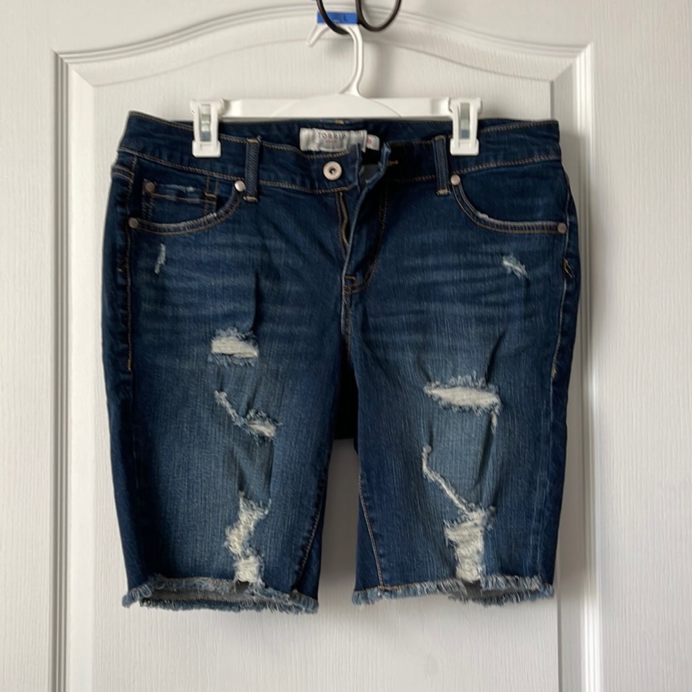 Boyfriend Bermuda short - vintage stretch light wash